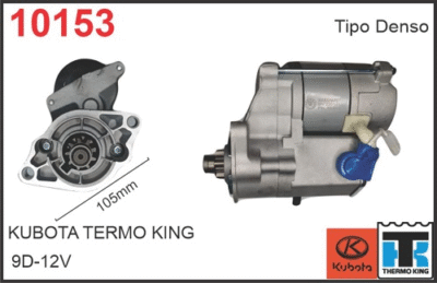 Arranque Denso 12V para Kubota/Thermo King