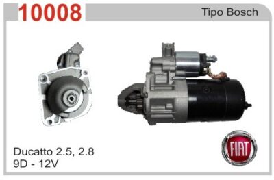 Arranque Bosch 12V para Fiat Ducato/Master/Traffic