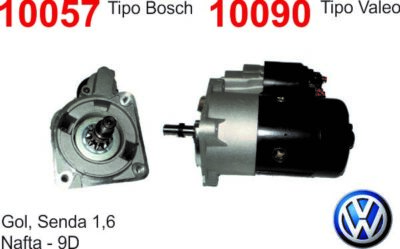 Arranque Bosch 10D 12V para VW Gol/Senda/Fox/Suran