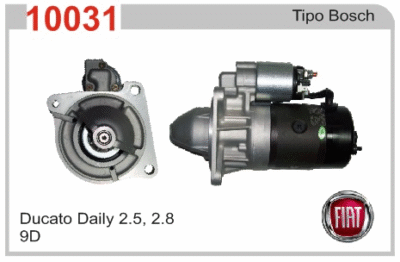 Arranque Bosch 2.5 Diesel para Fiat Master, Ducato, Traffic
